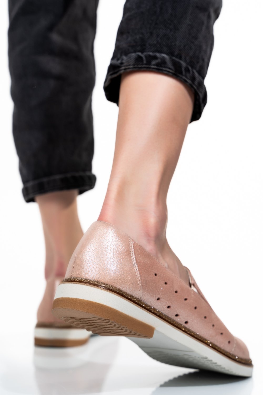 ESPADRILE PINK SIDEF PIELE NATURALA 1PC14109