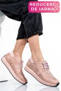 PANTOFI SPORT ROZ PIELE NATURALA 1PC12741