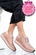 PANTOFI SPORT ROZ PIELE NATURALA 1PC12741