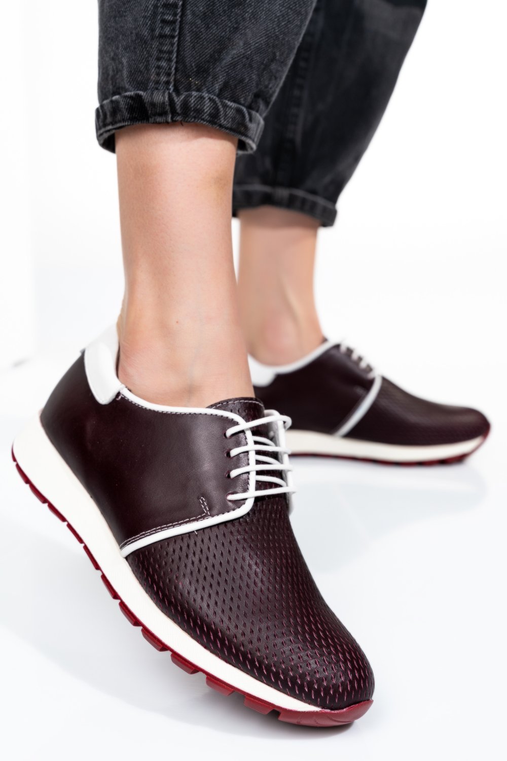 PANTOFI SPORT VISINII PIELE NATURALA 1PC12741