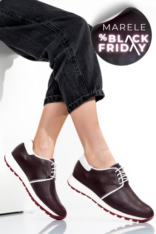 Pantofi sport visinii piele naturala 1pc12741