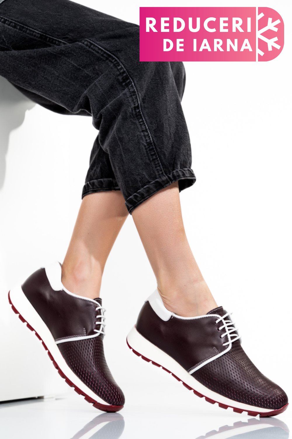 PANTOFI SPORT VISINII PIELE NATURALA 1PC12741