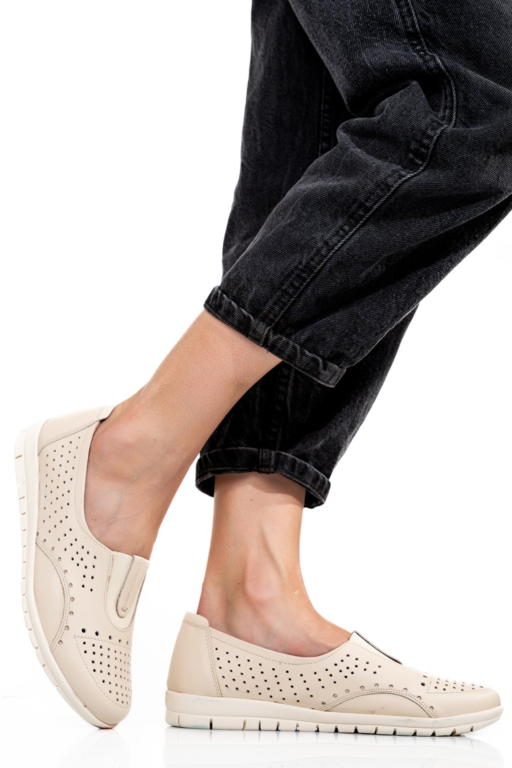 ESPADRILE BEJ PIELE NATURALA 1PC17540