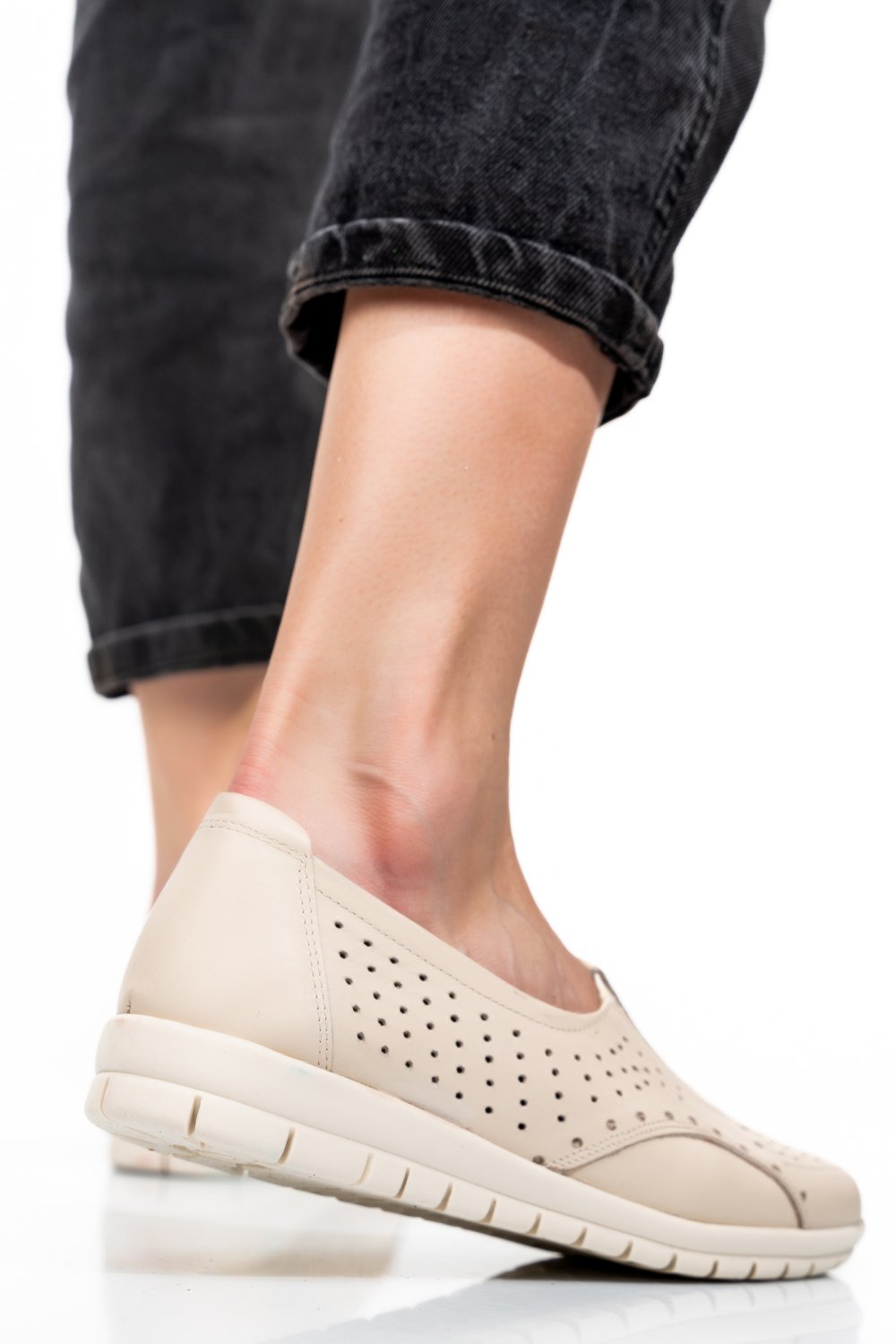 ESPADRILE BEJ PIELE NATURALA 1PC17540