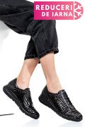 PANTOFI SPORT NEGRI PIELE NATURALA 1PC7555