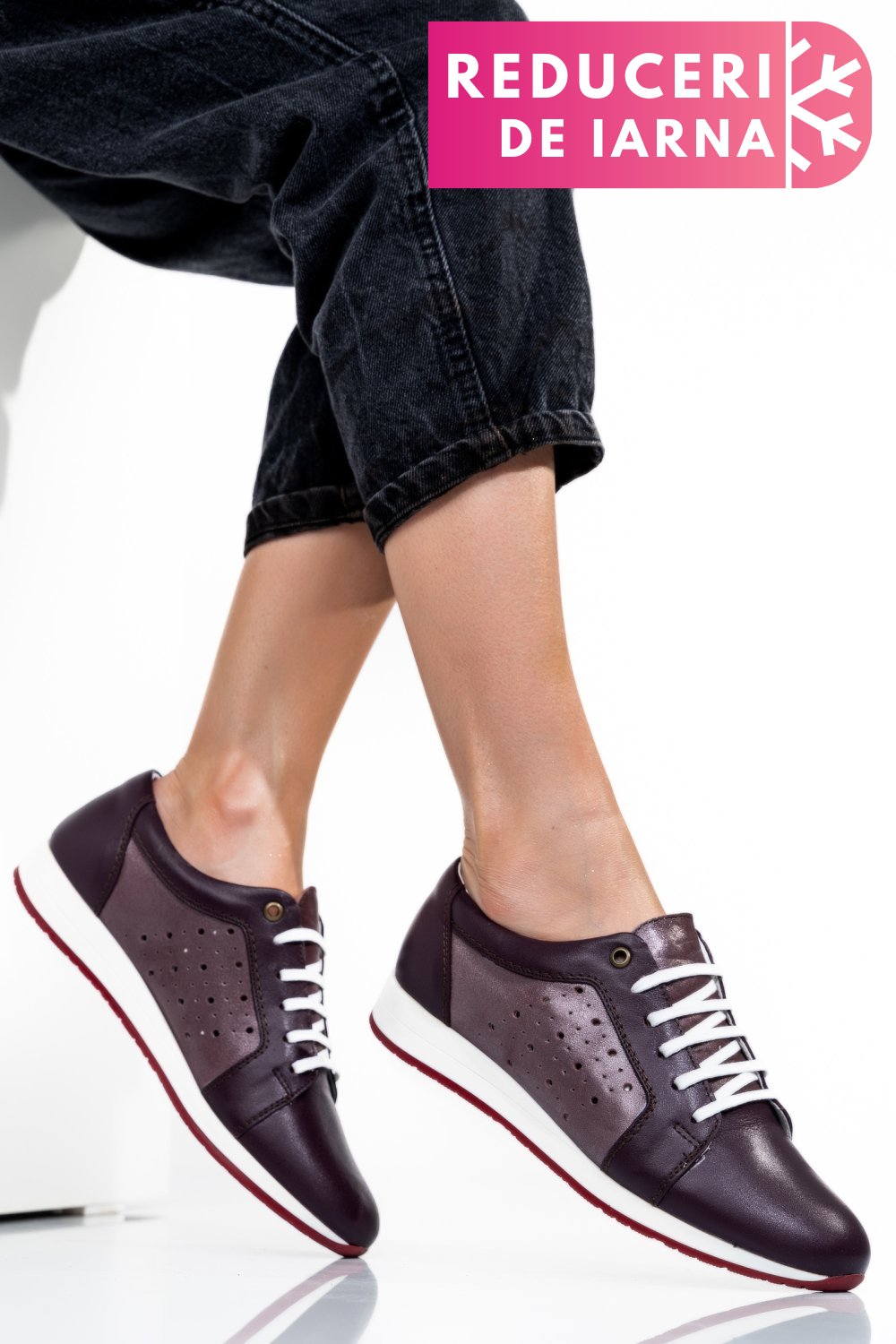 PANTOFI SPORT VISINII PIELE NATURALA 1PC13542