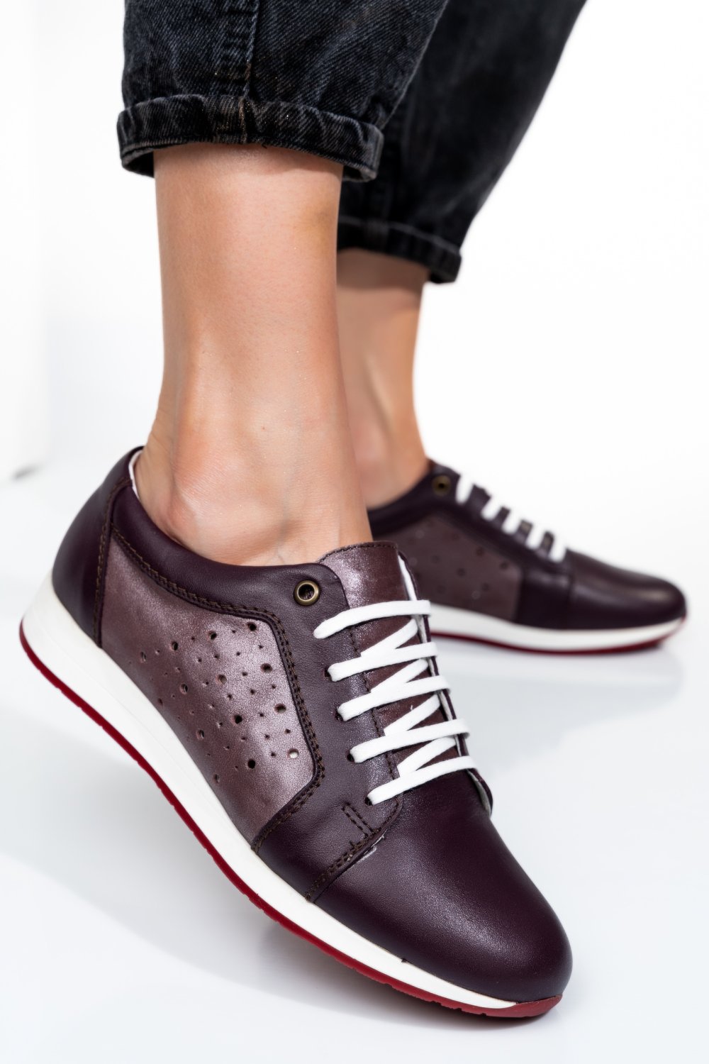 PANTOFI SPORT VISINII PIELE NATURALA 1PC13542