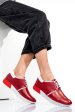 Pantofi sport rosii piele naturala 1pc12741