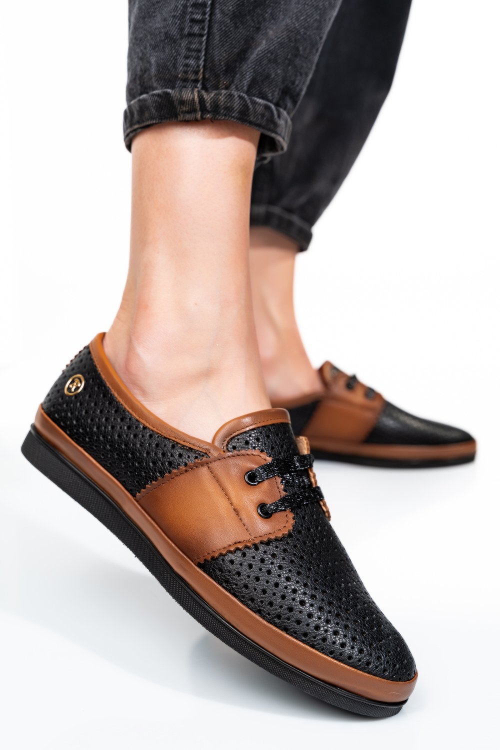 PANTOFI NEGRU MARO PIELE NATURALA BPCIA