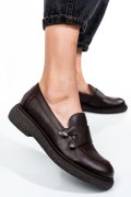 MOCASINI DAMA PIELE NATURALA MARO INCHIS 4S7710