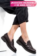 MOCASINI DAMA PIELE NATURALA MARO INCHIS 4S7710