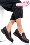 MOCASINI DAMA PIELE NATURALA MARO INCHIS 4S7710