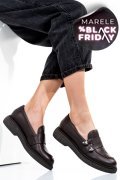 MOCASINI DAMA PIELE NATURALA MARO INCHIS 4S7710