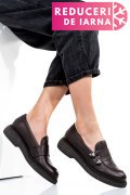 MOCASINI DAMA PIELE NATURALA MARO INCHIS 4S7710