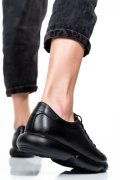PANTOFI SPORT NEGRI PIELE NATURALA 1S7768
