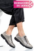 PANTOFI SPORT GRI PIELE NATURALA 1S7768