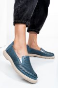 ESPADRILE ALBASTRE PIELE NATURALA 4S7715