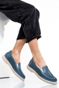 ESPADRILE ALBASTRE PIELE NATURALA 4S7715