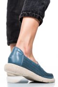 ESPADRILE ALBASTRE PIELE NATURALA 4S7715