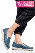 ESPADRILE ALBASTRE PIELE NATURALA 4S7715