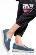 ESPADRILE ALBASTRE PIELE NATURALA 4S7715