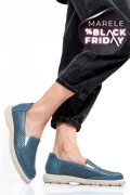 ESPADRILE ALBASTRE PIELE NATURALA 4S7715