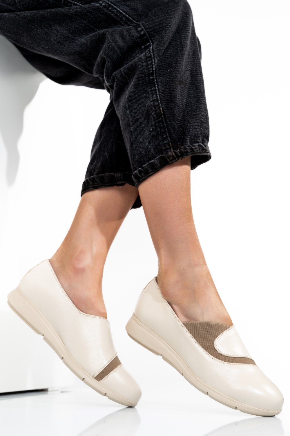 ESPADRILE BEJ PIELE NATURALA 1S77318