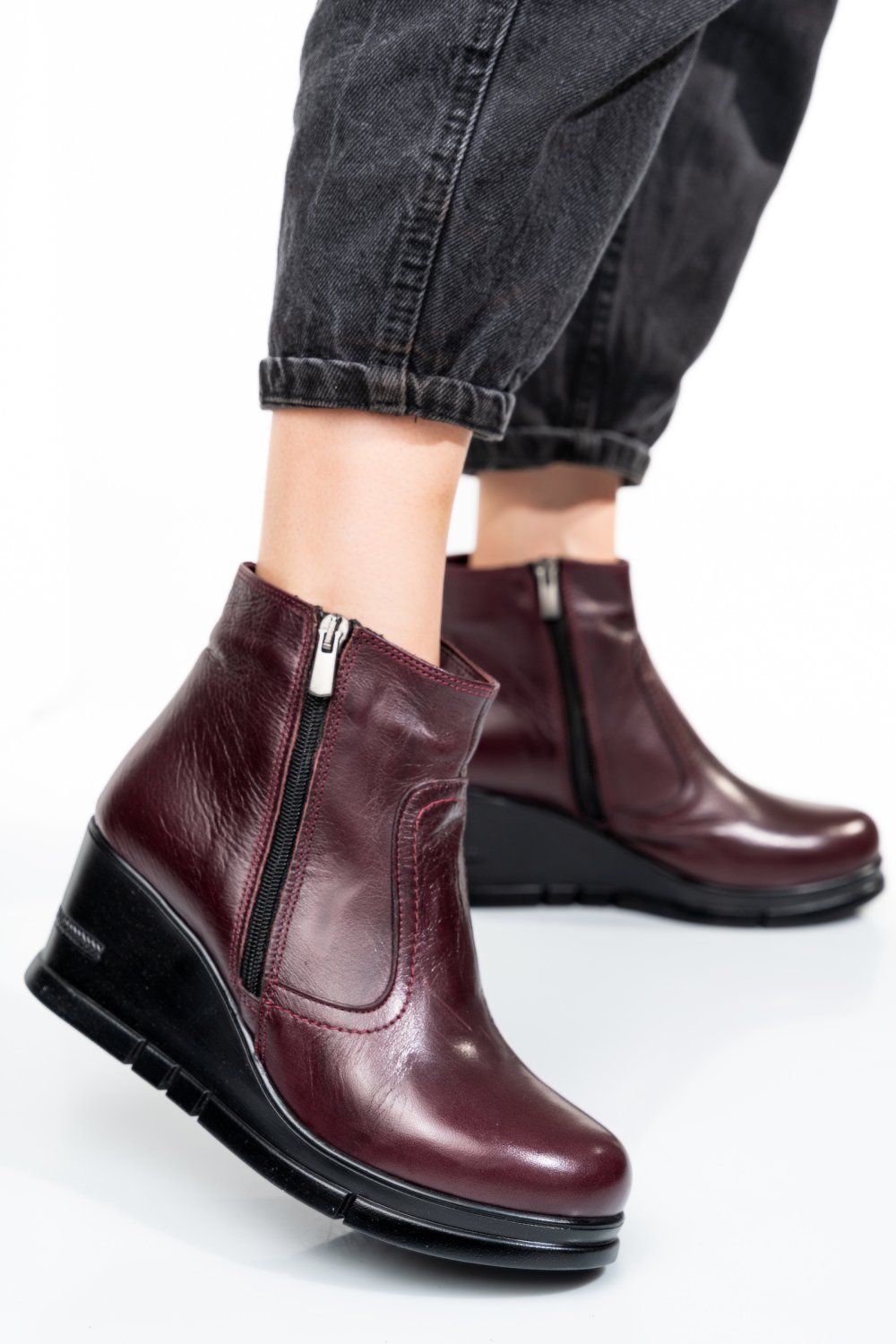 GHETE VISINII PIELE NATURALA APCK418 B