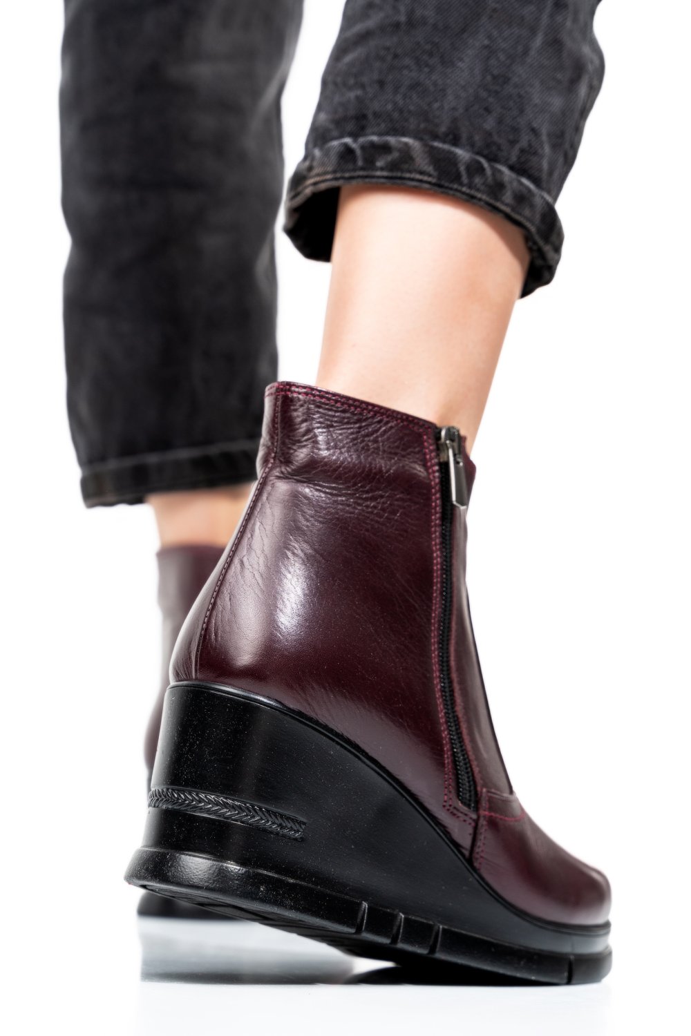 GHETE VISINII PIELE NATURALA APCK418 B