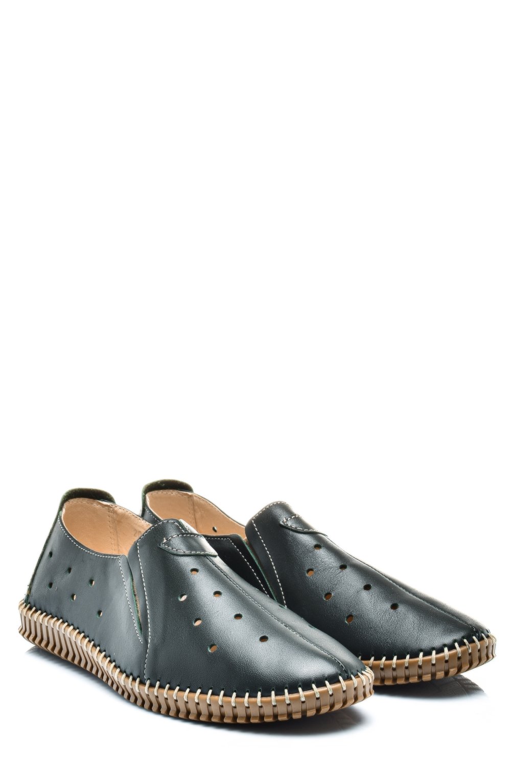 ESPADRILE VERZI PIELE NATURALA 1PC19150