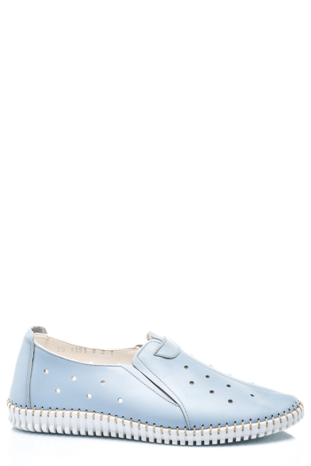 ESPADRILE ALBASTRE PIELE NATURALA 1PC19150