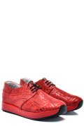 PANTOFI SPORT ALL RED PIELE NATURALA 1PC12741