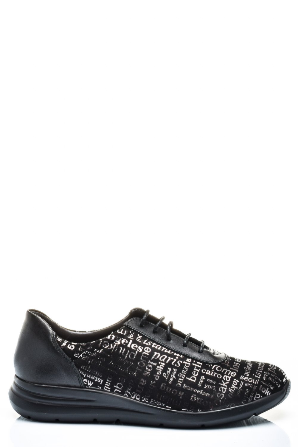 PANTOFI SPORT NEGRI PIELE NATURALA 1PC7555