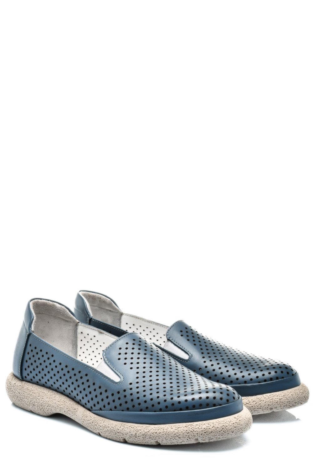 ESPADRILE ALBASTRE PIELE NATURALA 4S7715