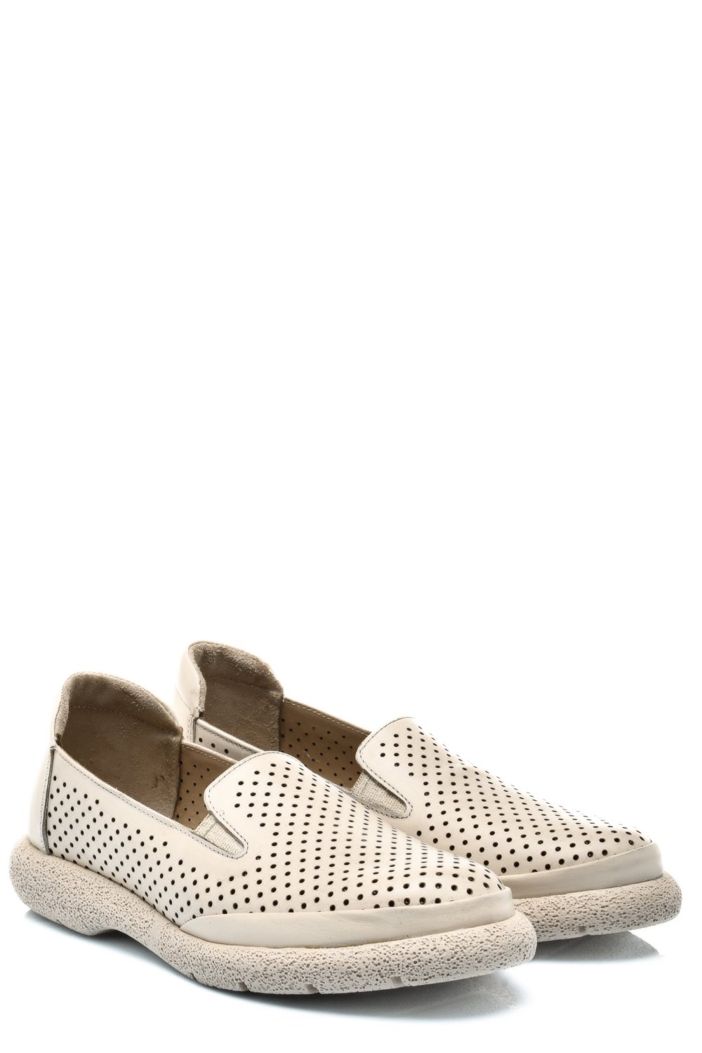 ESPADRILE CREM PIELE NATURALA 4S7715