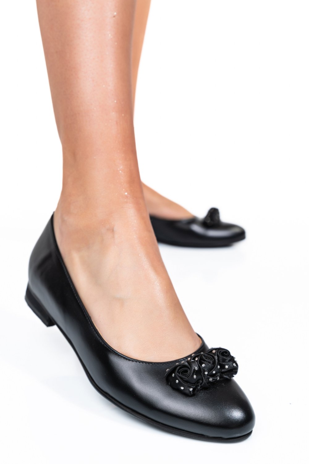 BALERINI NEGRI PIELE NATURALA 3S7710