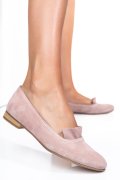 BALERINI ROZ PIELE NATURALA INTOARSA 3S7704