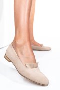 BALERINI BEJ PIELE NATURALA INTOARSA 3S7704