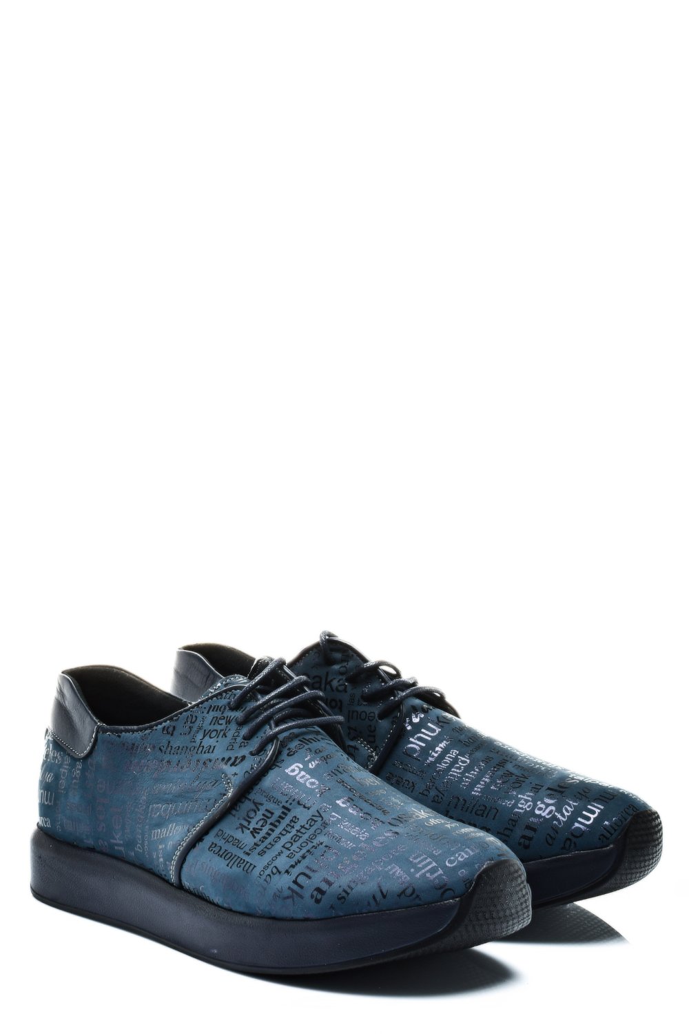PANTOFI SPORT ALL BLUE PIELE NATURALA 1PC12741