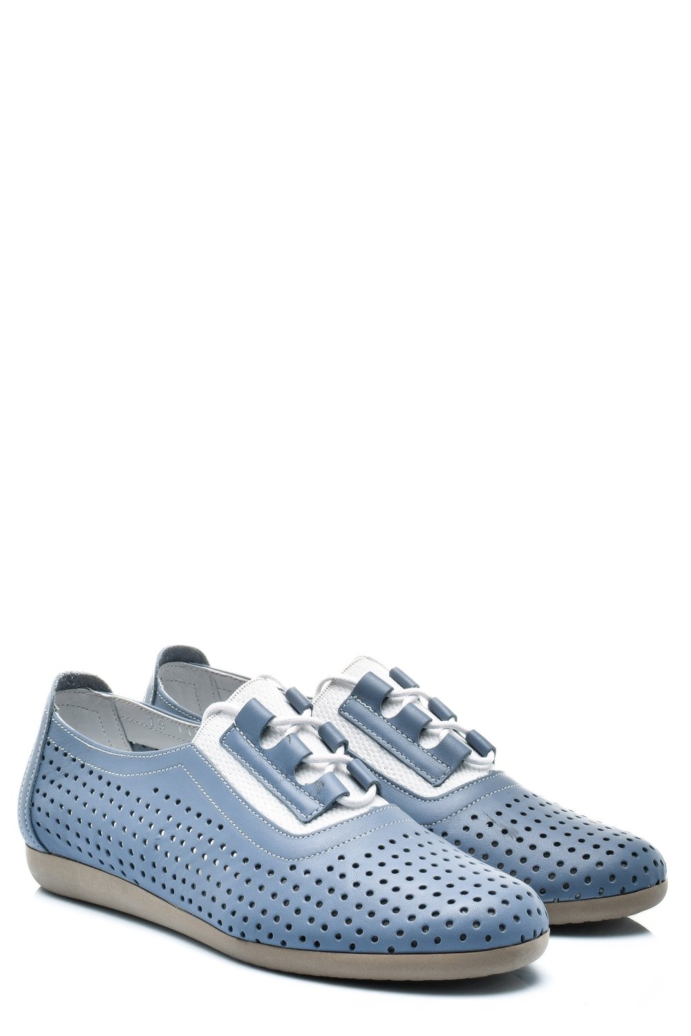 PANTOFI ALBASTRI PIELE NATURALA 1PC153