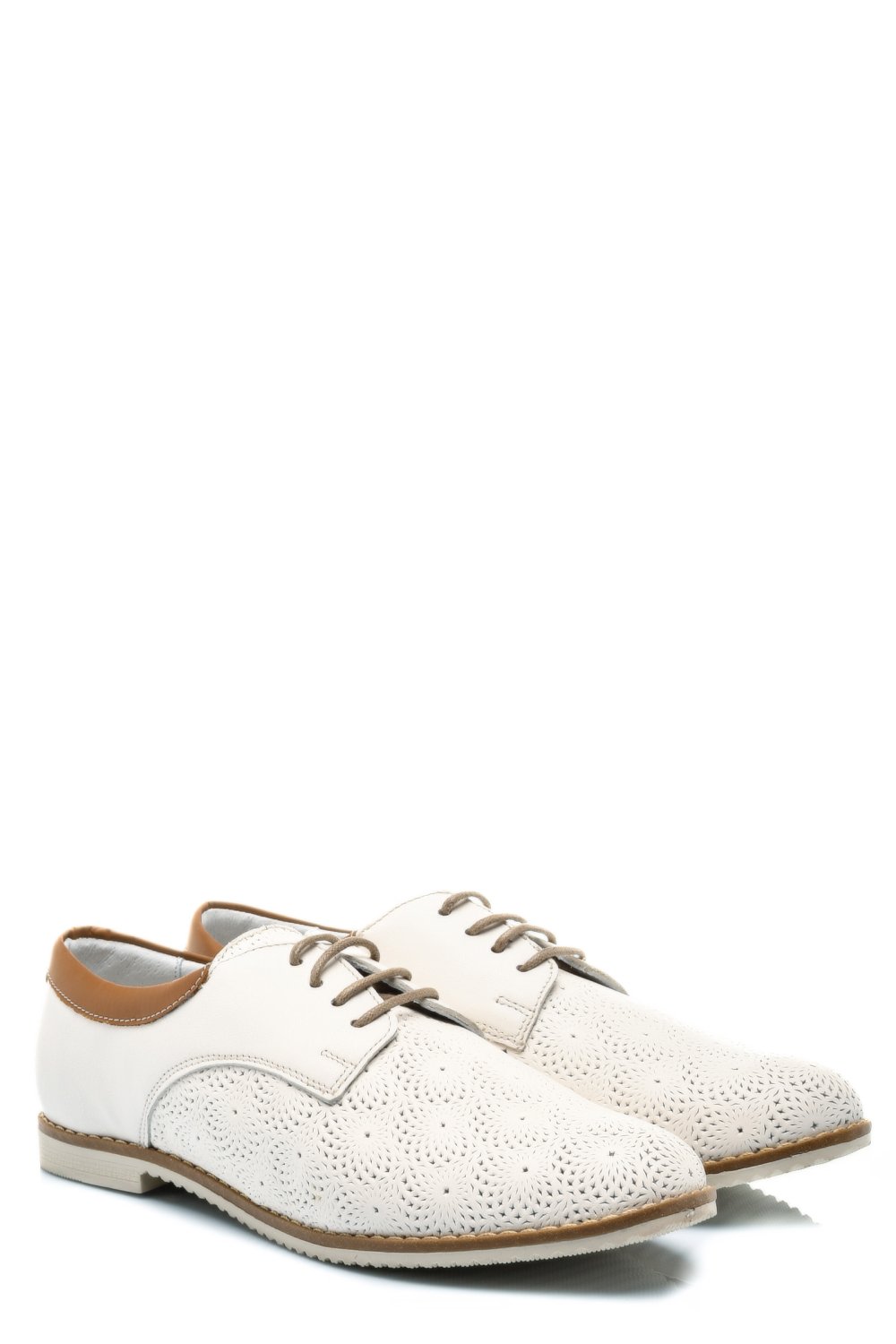 PANTOFI BEJ PIELE NATURALA 1PC12008