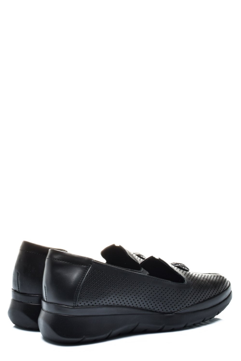 ESPADRILE NEGRE PIELE NATURALA 4S7714