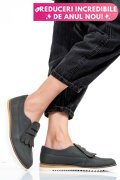 MOCASINI GRI PIELE NATURALA 2S7737