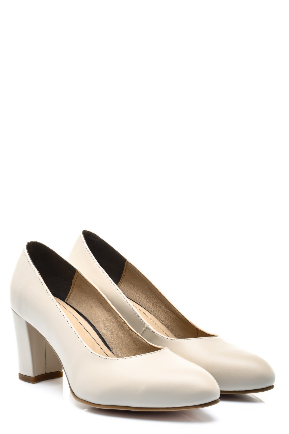 PANTOFI BEJ PIELE NATURALA 3S77015