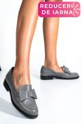 MOCASINI GRI PIELE NATURALA 2S77110