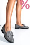 MOCASINI GRI PIELE NATURALA 2S77110
