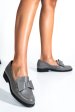 Mocasini gri piele naturala 2s77110