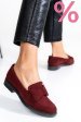 Mocasini visinii piele naturala intoarsa 2s77110