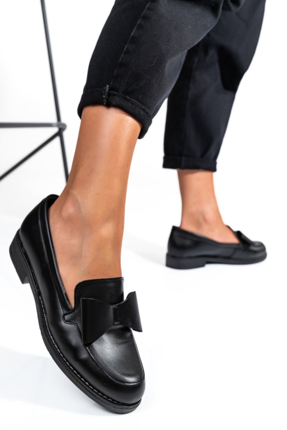 MOCASINI NEGRI PIELE NATURALA 2S77110