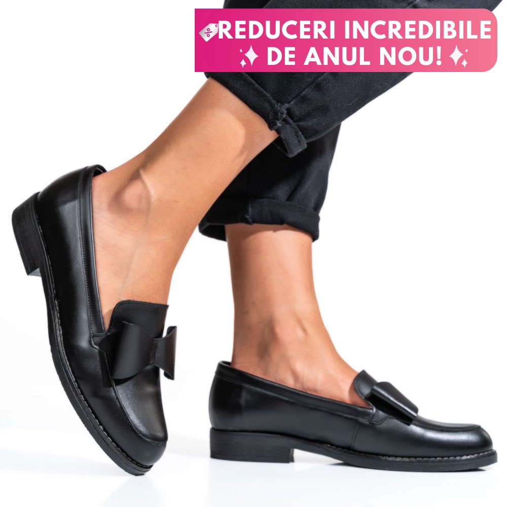 MOCASINI NEGRI PIELE NATURALA 2S77110